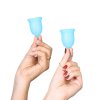 کاپ قاعدگی سایز کوچک رنگ سبز آبی